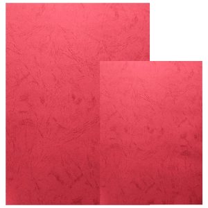 Deluxe Embossed Leather Board Binding Cover, 100/pack, Red - A3