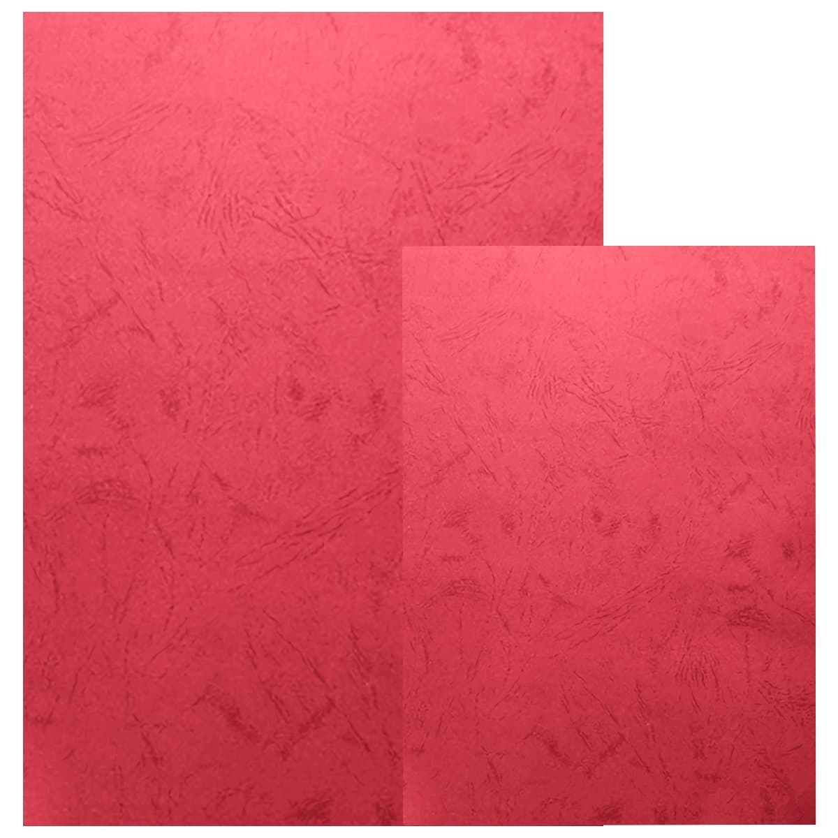 Deluxe Embossed Leather Board Binding Cover, 100/pack, Red - A3