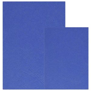 Deluxe Embossed Leather Board Binding Cover, 100/pack, Dark Blue - A3