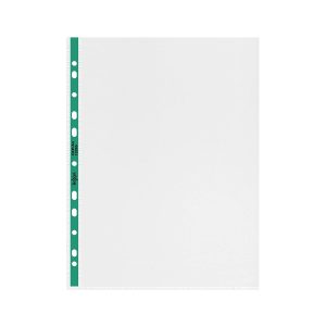 Rexel Premium Reinforced Punched Pockets A4, Crystal Clear, 100/box