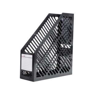 deli Plastic Magazine Rack, Black