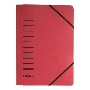 Pagna Manila Folder A4 with elastic fastener, Red