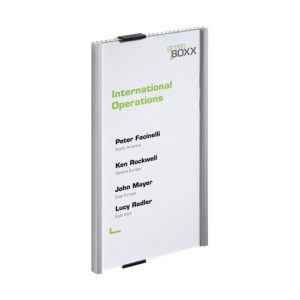 Durable INFO SIGN, 149 x 297 mm, Silver