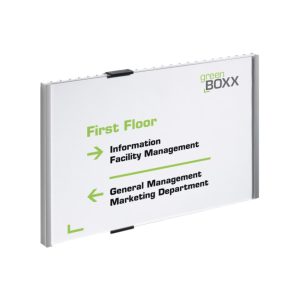Durable INFO SIGN A4 Landscape, 297 x 210 mm, Silver