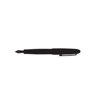 CEDON Letter Opener FOUNTAIN PEN, Black