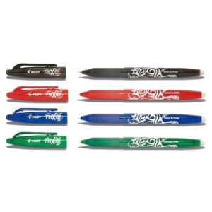 Pilot FriXion ball, Erasable Gel Ink Roller, 0.7mm, Set of 4