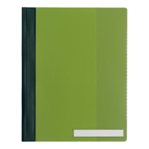 Durable Clear View Folder A4, extra wide with pocket, Green