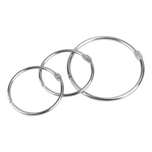 Metal Binder Rings, 20/pack, Nickel-Plated - 38mm