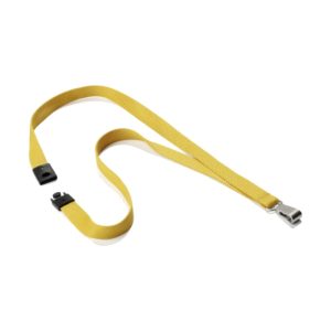 Durable Textile Lanyard 15 mm, Ochre