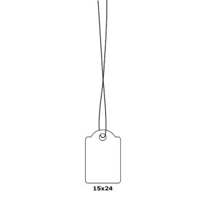 Herma Merchandise Tags with String, 15 x 24 mm, White