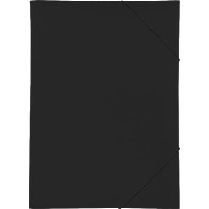 Pagna Folder A3 with elastic fastener PP, Black