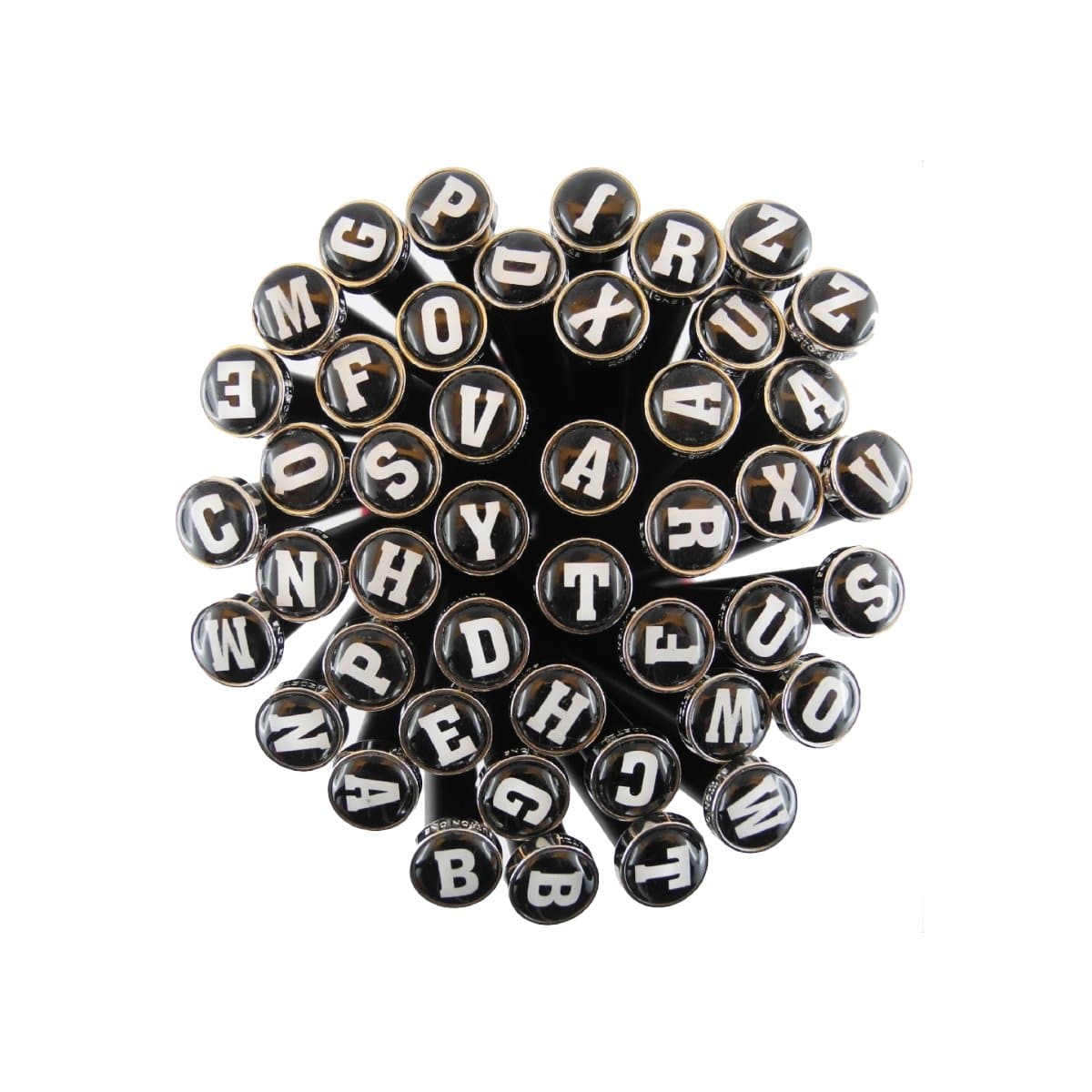 ZOETZL ButtonONE Pencil with letters A-Z, Black