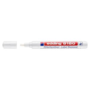 edding 8180 Label Remover, 4mm Chisel Tip, Transparent