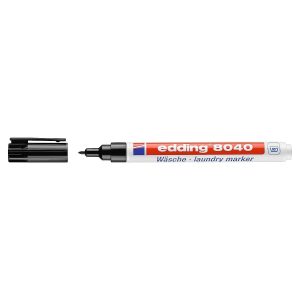edding 8040 Laundry Marker, 1mm, Bullet Tip, Black