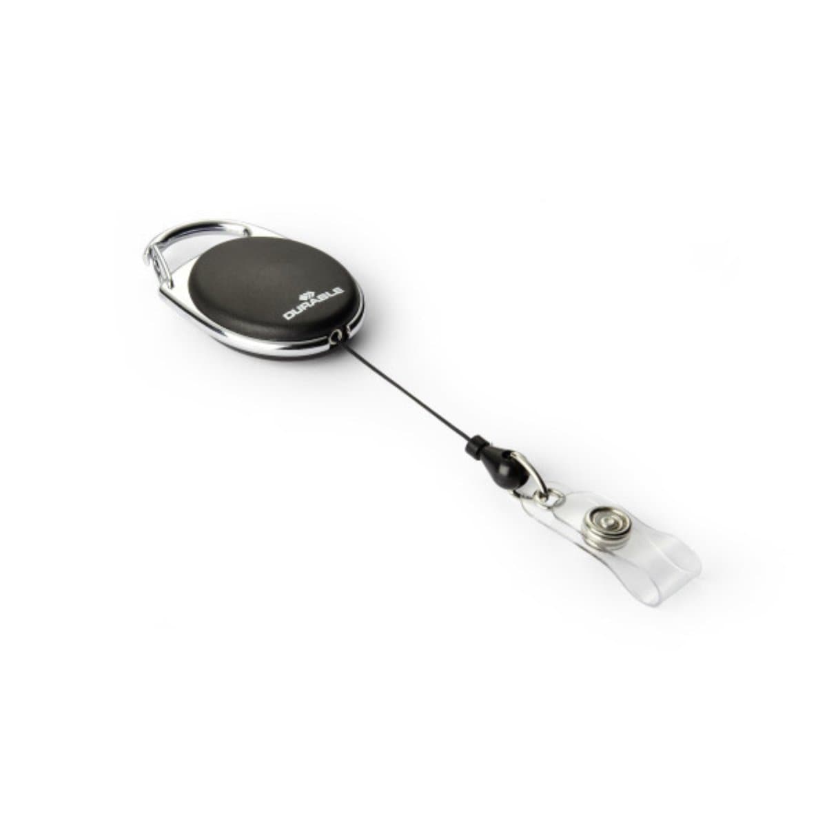 Durable Badge Reel Style, Black - 10/box