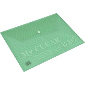 FIS Document Bag "My Clear Bag" A4, 12/pack, Green