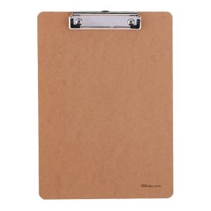 deli MDF Low Profile Clip Board A4