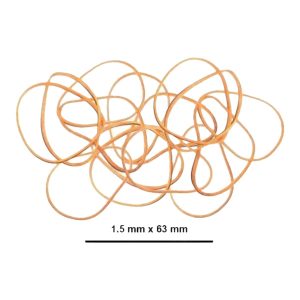 FIS Pure Rubber Band, All-Purpose, Size 16, 1.5 x 63mm, 50g/box