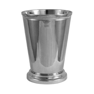 Brass Julep Cup Pen Holder, Medium, Silver Plated