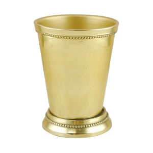 Brass Julep Cup Pen Holder, Medium, Golden Plated