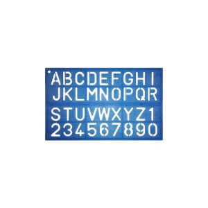 FIS Lettering Stencil, ABC/123 - 40mm