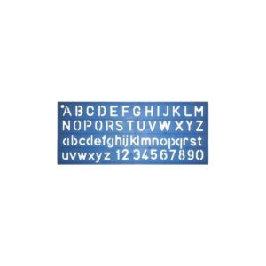FIS Lettering Stencil, ABC/abc/123 - 20mm