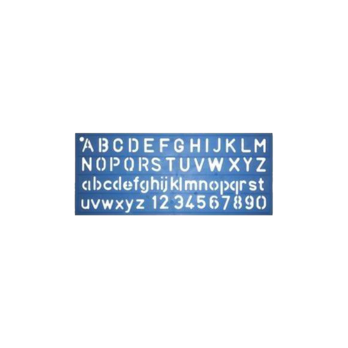 FIS Lettering Stencil, ABC/abc/123 - 20mm