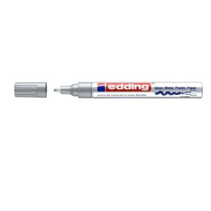 edding 750 Creative Gloss Paint Marker, 2-4mm Bullet Tip, Silver