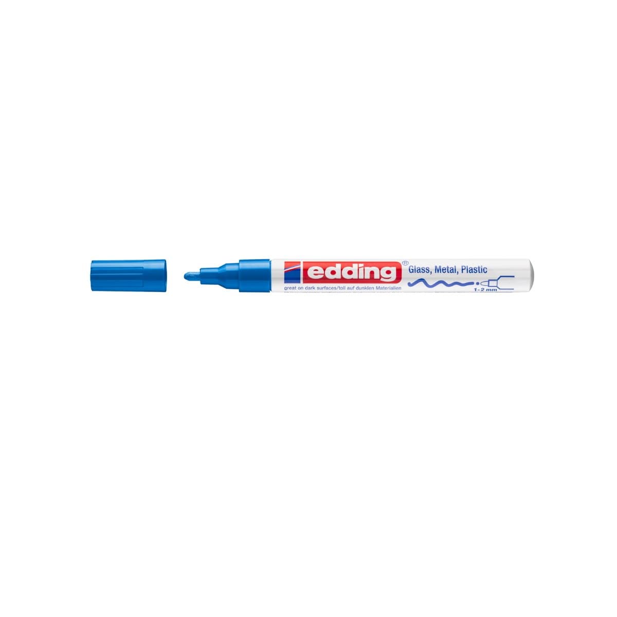 edding 751 Creative Gloss Paint Marker, 1-2mm Bullet Tip, Blue