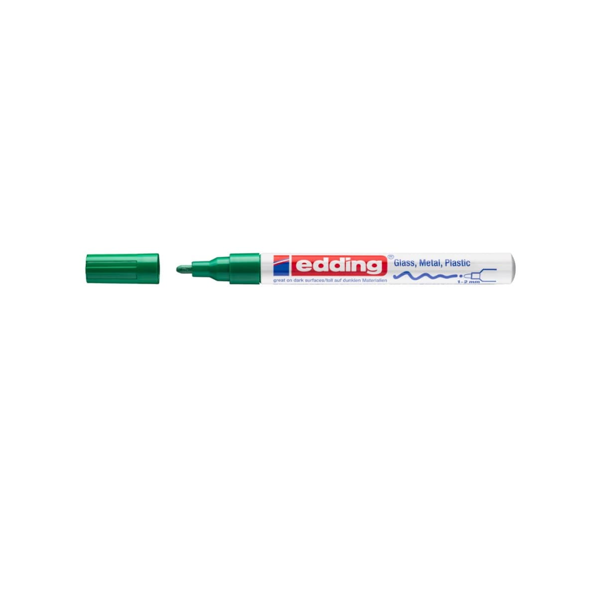 edding 751 Creative Gloss Paint Marker, 1-2mm Bullet Tip, Green