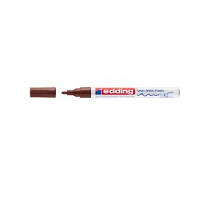 edding 751 Creative Gloss Paint Marker, 1-2mm Bullet Tip, SaddleBrown