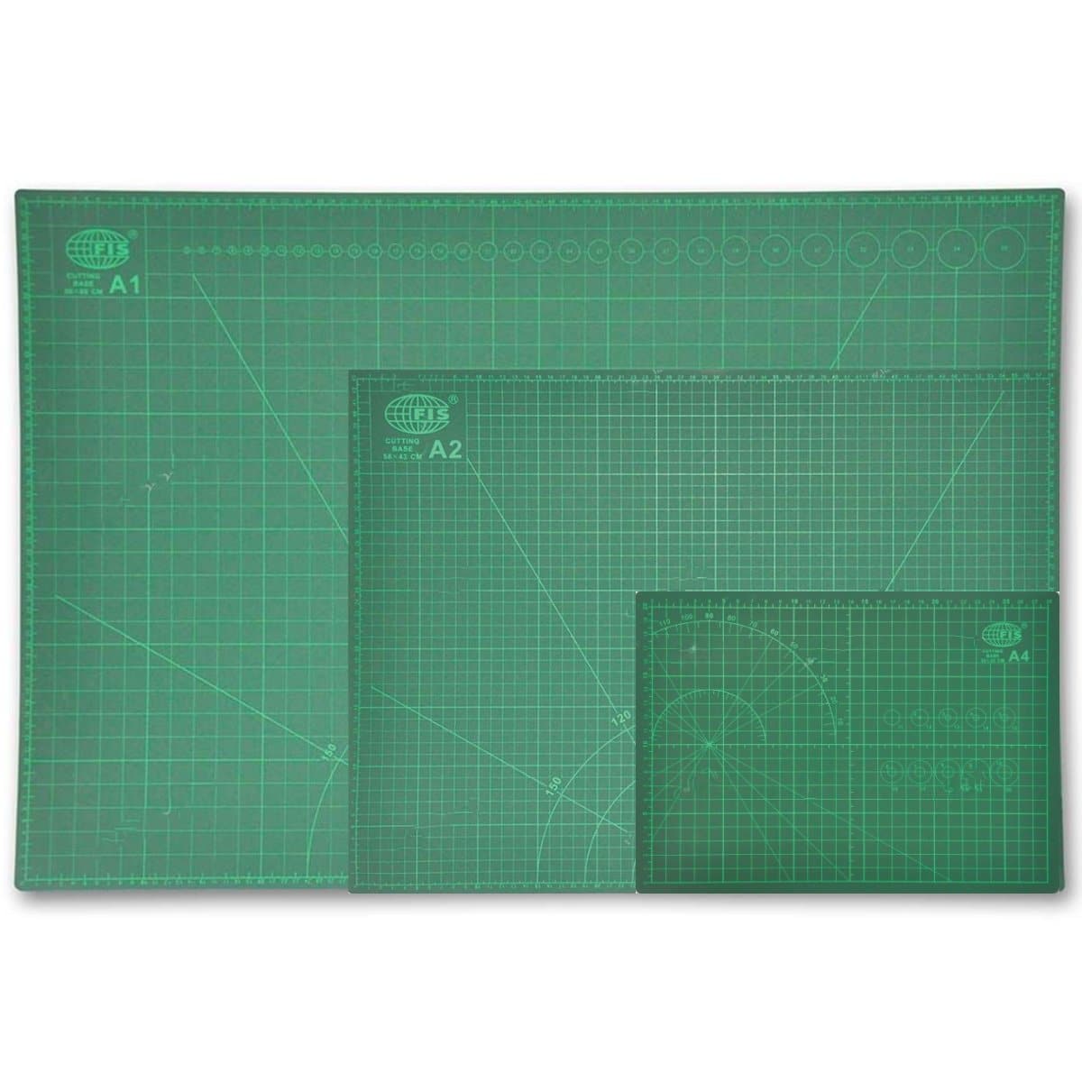 FIS Cutting Mat, Green - sizes A4, A3, A2, A1 (15082)
