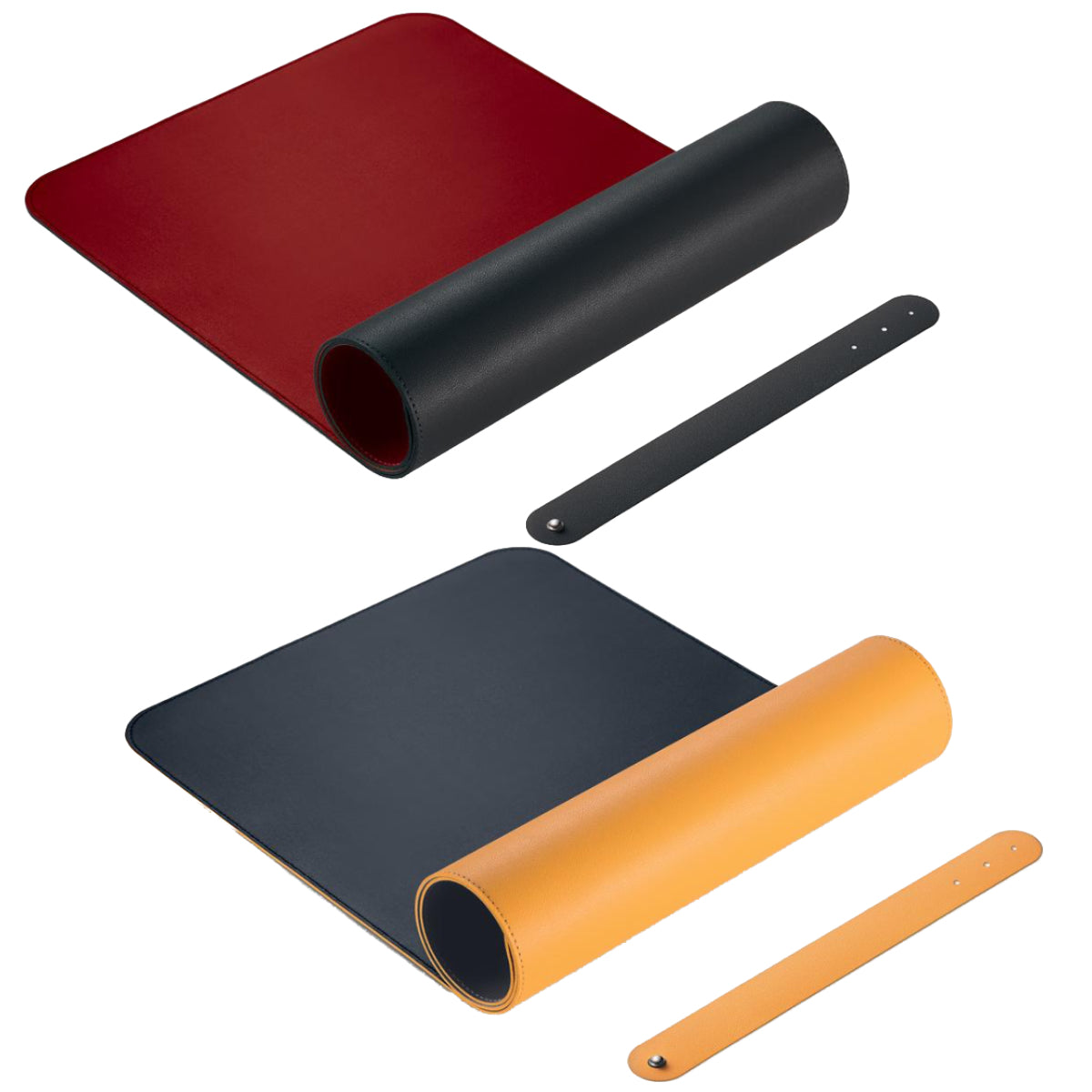 Sigel Waterproof & Rollable Desk Pad, 80 x 30 cm, Assorted Colors - Black-Red