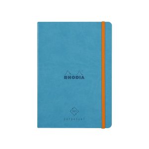 RHODIA Perpetual undated Diary A5, Soft PU Cover, 1Week/1Page, Turquoise