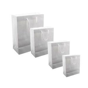 Paper Gift Bag, White - XLarge-Horizontal