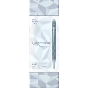 CARAN d'ACHE 849 Ballpoint ALPINE FROST with Box, Blue - Special Edition