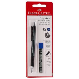 Faber Castell Gripmatic Opaque Mechanical Pencil 0.7mm w/ 2B Polymer Finelead