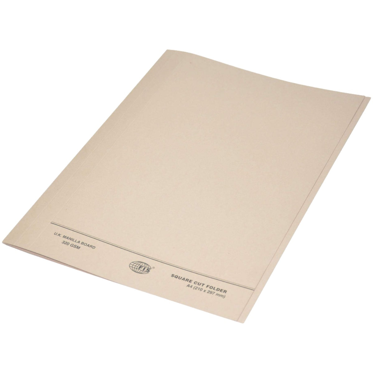 FIS Square Cut Folder A4, 10/pack, Buff