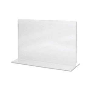Acrylic Sign Holder 2 Sided T-Type, A4 Landscape, 297 x 210 mm