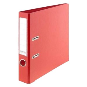 Office One PVC Colored Box File, A4 Narrow, Red