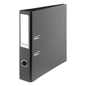 Office One PVC Colored Box File, F/S Broad, Black