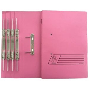 Premier Spring Transfer File, 300gsm, 5/pack, Pink