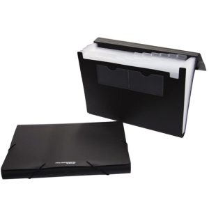 Foldermate Expanding File A4 with elastic fastener, 13 pockets - Buff