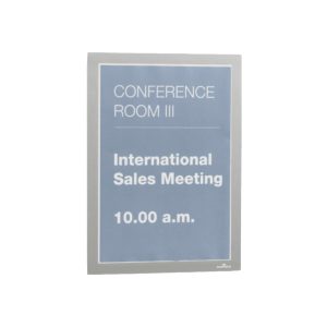 Durable DURAFRAME, Self-Adhesive Magnetic Frame A4, 2/pack, Metallic Silver