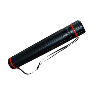 Plastic Drawing Tube 8 x 64-108 cm, Black