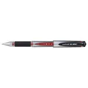 uni-ball Gel Impact, Super Smooth Gel Ink Roller Ball, 1.0mm, Red