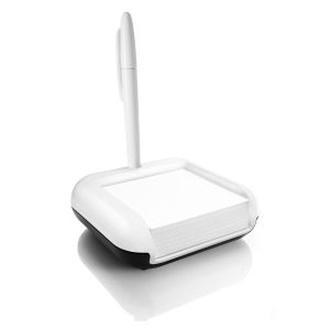 Sigel EYESTYLE Sticky Note Box with pen holder, White