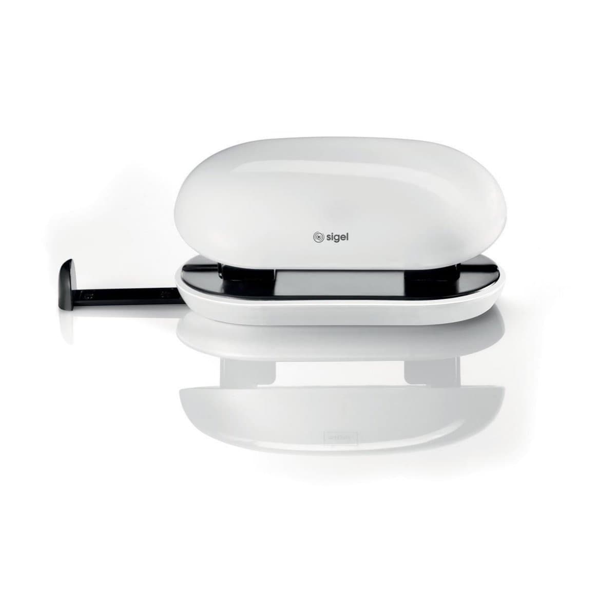 Sigel EYESTYLE 2 Hole Puncher, 10 Sheets Capacity, White