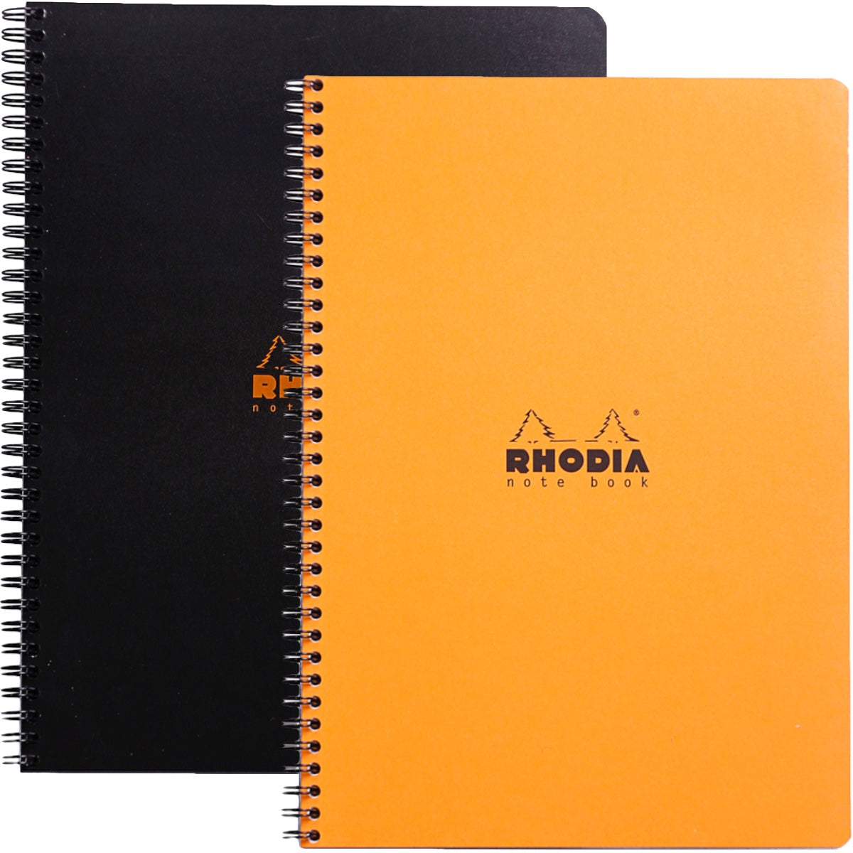 RHODIA Spiral Notebook A4+ with Index, Lined, 80gsm, 160/pages, Assorted Colors - Orange