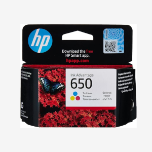HP 650 Tri-color Ink Cartridge